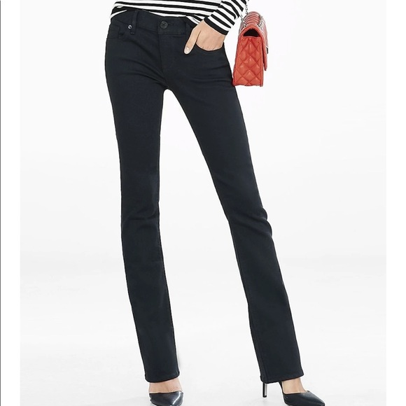Express Denim - Express Low Rise Barely Boot Jeans SHORT